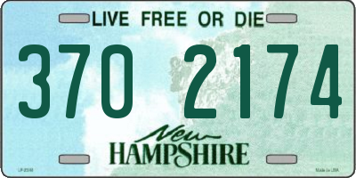 NH license plate 3702174