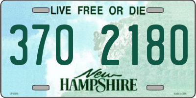 NH license plate 3702180