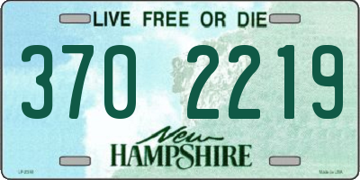 NH license plate 3702219