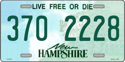 NH license plate 3702228