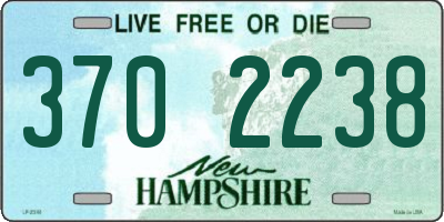 NH license plate 3702238