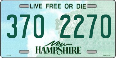 NH license plate 3702270