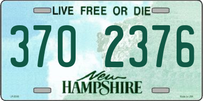 NH license plate 3702376
