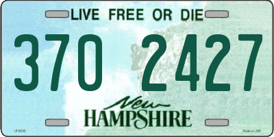 NH license plate 3702427