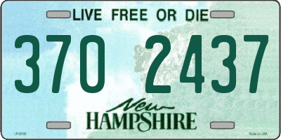 NH license plate 3702437