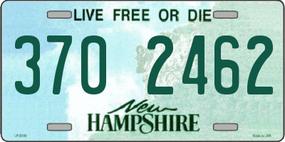 NH license plate 3702462