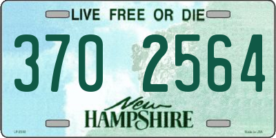 NH license plate 3702564
