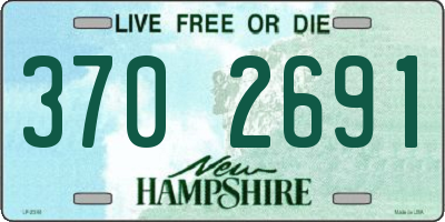 NH license plate 3702691
