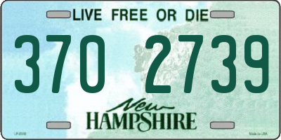 NH license plate 3702739
