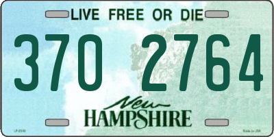 NH license plate 3702764
