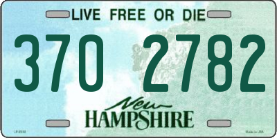 NH license plate 3702782