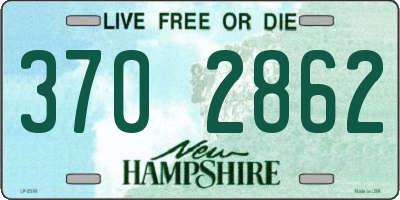NH license plate 3702862