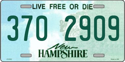 NH license plate 3702909