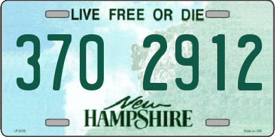 NH license plate 3702912