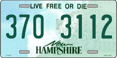 NH license plate 3703112