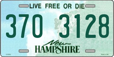 NH license plate 3703128
