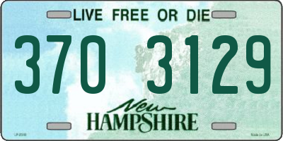 NH license plate 3703129