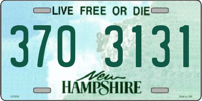 NH license plate 3703131