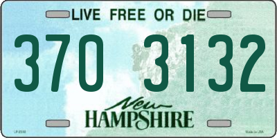 NH license plate 3703132
