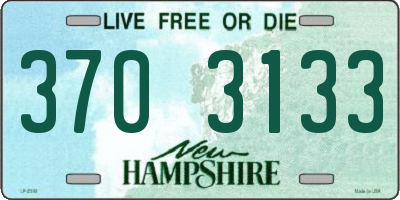 NH license plate 3703133