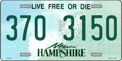 NH license plate 3703150