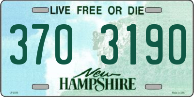 NH license plate 3703190
