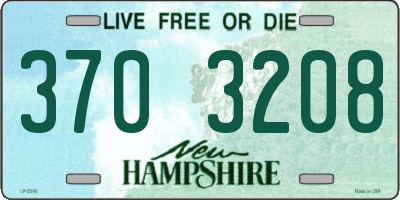 NH license plate 3703208