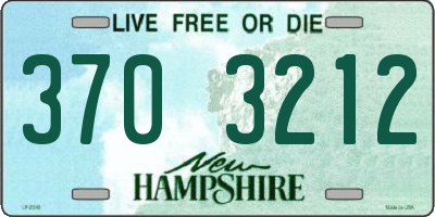 NH license plate 3703212