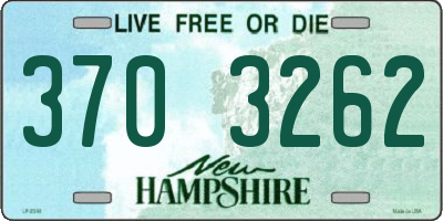 NH license plate 3703262