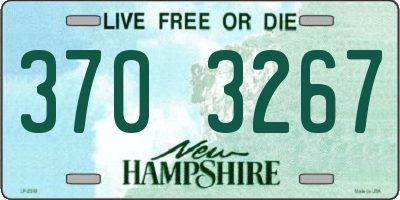NH license plate 3703267