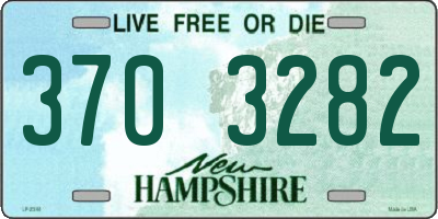 NH license plate 3703282