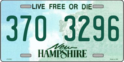 NH license plate 3703296