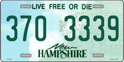 NH license plate 3703339