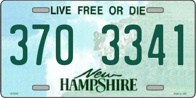 NH license plate 3703341