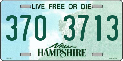 NH license plate 3703713