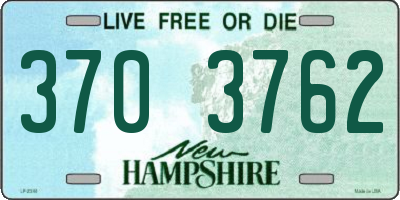 NH license plate 3703762