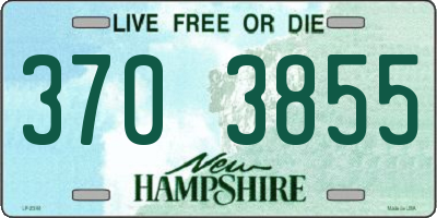 NH license plate 3703855