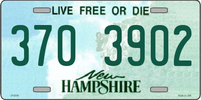 NH license plate 3703902