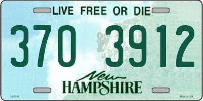 NH license plate 3703912