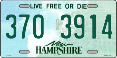 NH license plate 3703914