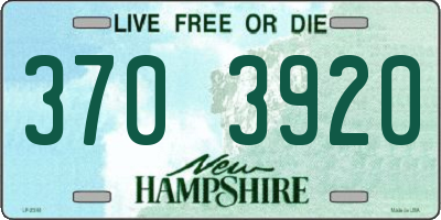 NH license plate 3703920