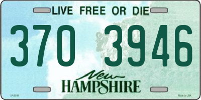 NH license plate 3703946