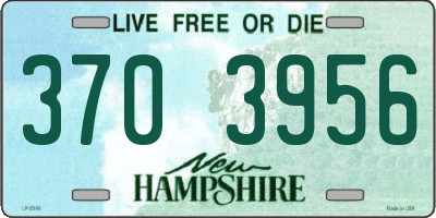 NH license plate 3703956