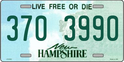 NH license plate 3703990