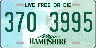 NH license plate 3703995