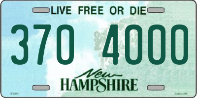 NH license plate 3704000