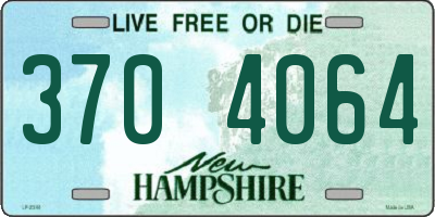 NH license plate 3704064