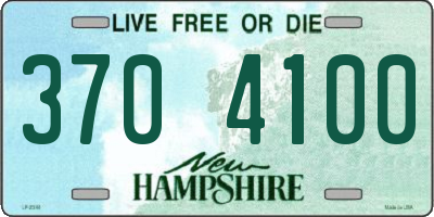 NH license plate 3704100