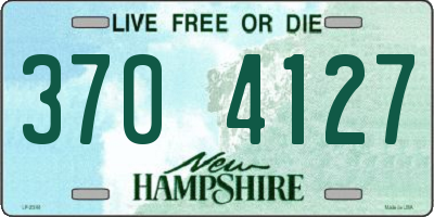 NH license plate 3704127
