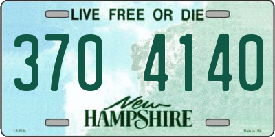 NH license plate 3704140